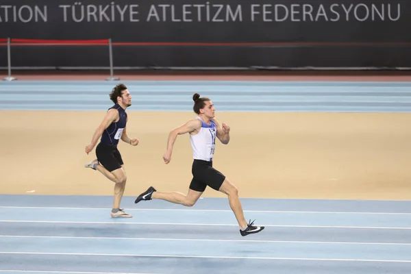 Istanbul Turkey Januari 2021 Atleten Die Meter Lopen Tijdens Olympische — Stockfoto