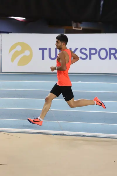 Ιστανβουλ Τουρκια Ιανουαριου 2021 Απροσδιόριστος Αθλητής Κατά Διάρκεια Των Ολυμπιακών — Φωτογραφία Αρχείου