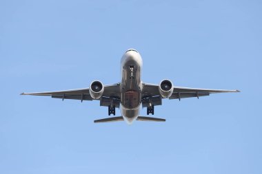 ISTANBUL, TURKEY - 31 Ocak 2021: Türk Havayolları Kargo Boeing 777-FF2 (CN 65742) İstanbul Atatürk Havalimanı 'na indi.