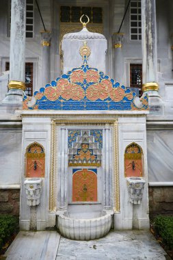 Topkapı Sarayı 'ndaki Çeşme, İstanbul Şehri, Türkiye