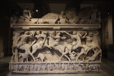 İstanbul Arkeoloji Müzeleri 'ndeki Sidamara Sarcophagus, İstanbul Şehri, Türkiye