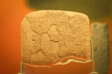 Treaty of Kadesh in Istanbul Archaeology Museum, Istanbul, Turkey clipart