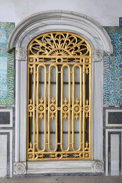 Fenster Topkapi Palast Istanbul City Türkei — Stockfoto