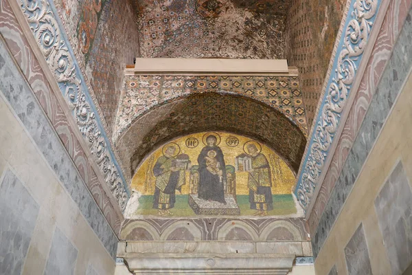 土耳其伊斯坦布尔市Hagia Sophia的Mosaic — 图库照片
