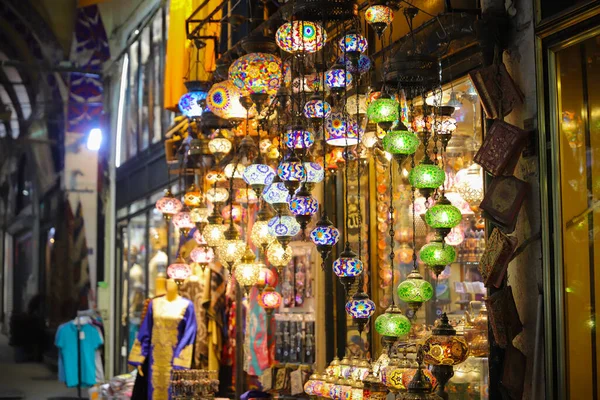 Stanbul Şehri Türkiye Renkli Türk Laternleri — Stok fotoğraf