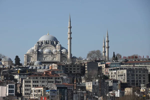 Suleymaniye Moskén Suleymaniye District Istanbul City Turkiet — Stockfoto