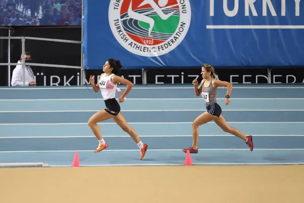 Istanbul Turquie Février 2021 Athlètes Participant Aux Compétitions Seuil Olympique — Photo