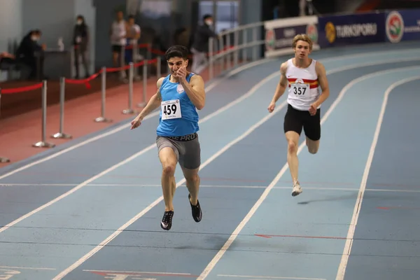 Istanbul Turquie Février 2021 Athlètes Participant Aux Compétitions Seuil Olympique — Photo