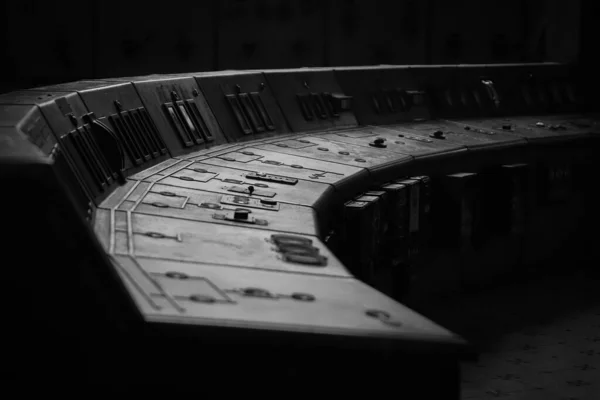 Control Panel Old Power Plant — Stock Photo, Image