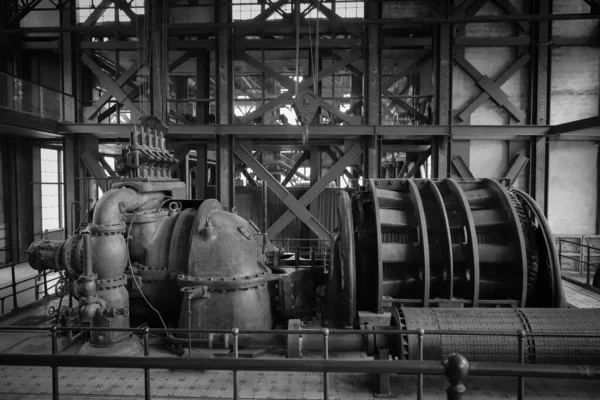 Old Engine Old Power Plant — Stock Photo, Image