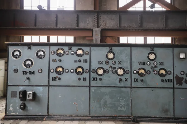 Control Panel Old Power Plant — Stock Photo, Image