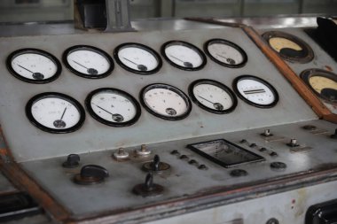 Eski bir Enerji Santralinin Kontrol Paneli