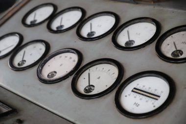 Eski bir Enerji Santralinin Kontrol Paneli