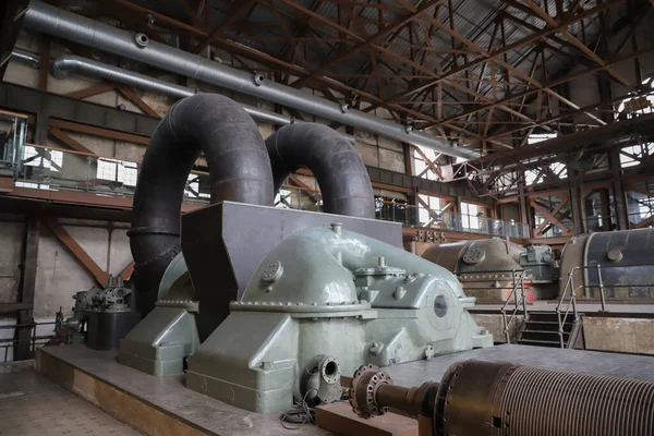 Old Engine Old Power Plant — Stock Photo, Image