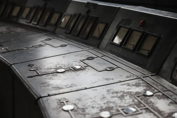 Control Panel Old Power Plant — Stock Photo, Image