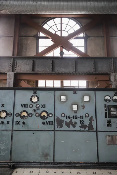 Control Panel Old Power Plant — Stock Photo, Image