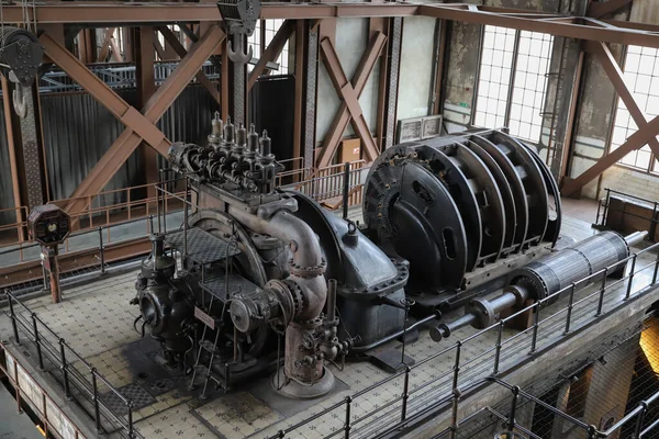 Old Engine Old Power Plant — Stock Photo, Image