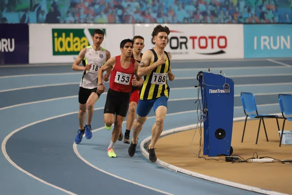 Istanbul Turquie Février 2021 Athlètes Participant Aux Compétitions Seuil Olympique — Photo