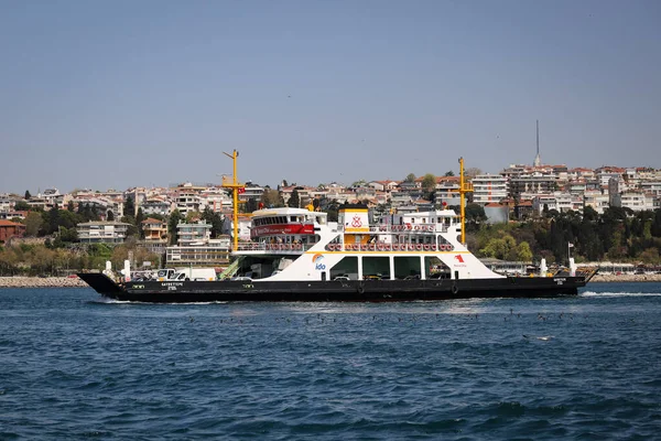 Istanbul Turquie Avril 2021 Istanbul Deniz Otobusleri Ferry Bosphorus Strait — Photo