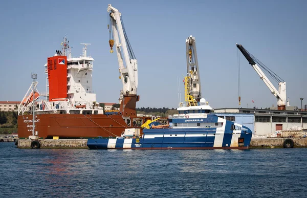 Istanbul Turquía Abril 2021 Aquarius Research Vessel Haydarpasa Port — Foto de Stock