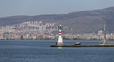 Lighthouse in Gulf of Izmir, Izmir City, Turkey