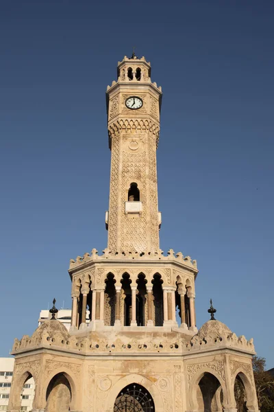 Izmir Clock Tower Konak Square Izmir City Turkey — Stock Photo, Image