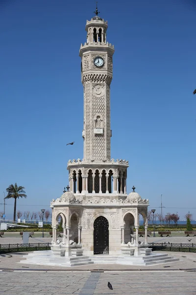 Izmir Clock Tower Konak Square Izmir City Turkey — Stock Photo, Image