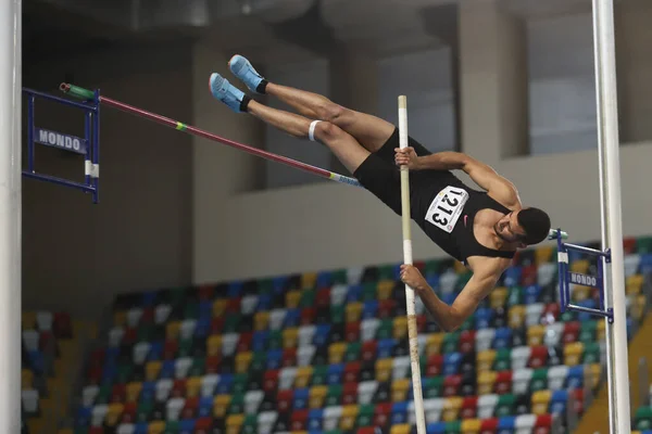 Istanbul Turquia Março 2021 Pólo Atleta Indefinido Abaulando Durante Campeonato — Fotografia de Stock