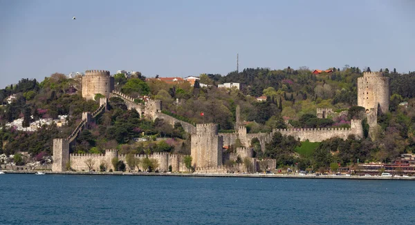 Castillo Rumelian Costa Del Estrecho Del Bósforo Ciudad Estambul Turquía —  Fotos de Stock