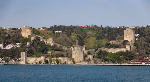 Castillo Rumelian Costa Del Estrecho Del Bósforo Ciudad Estambul Turquía —  Fotos de Stock