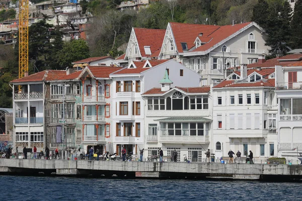 Edificios Bósforo Lado Del Estrecho Estambul Turquía —  Fotos de Stock