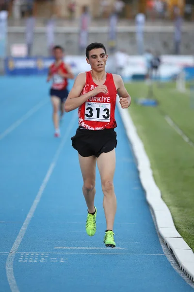 Istanbul Turkey Haziran 2021 Balkan U20 Atletizm Şampiyonası Sırasında Koşan — Stok fotoğraf