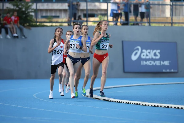 Istanbul Turchia Giugno 2021 Atleti Che Corrono Durante Campionati Balcanici — Foto Stock