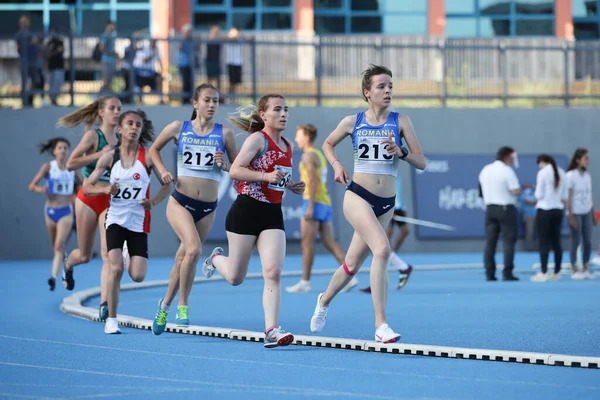 Istanbul Turquia Junho 2021 Atletas Que Correm Durante Campeonatos Atletismo — Fotografia de Stock