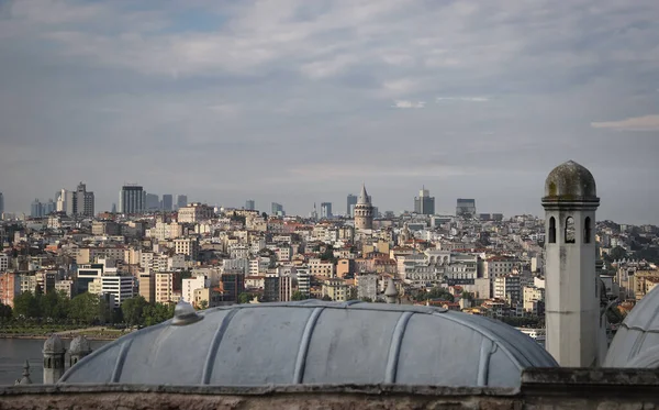 Galata Tower Okrese Beyoglu Istanbul City Turecko — Stock fotografie