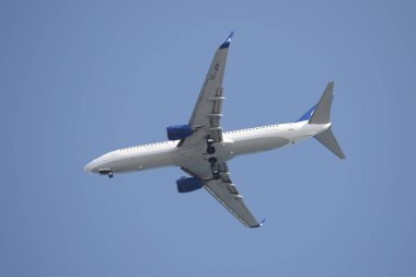 ISTANBUL, TURKEY - 24 Mayıs 2021: AnadoluJet Havayolları Boeing 737-8F2 (CN 29778) İstanbul Sabiha Gokcen Havalimanı 'na indi.
