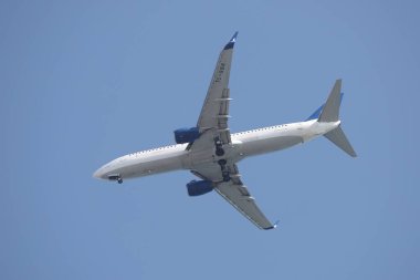 ISTANBUL, TURKEY - 24 Mayıs 2021: AnadoluJet Havayolları Boeing 737-86N (CN 32693) İstanbul Sabiha Gokcen Havalimanı 'na indi.