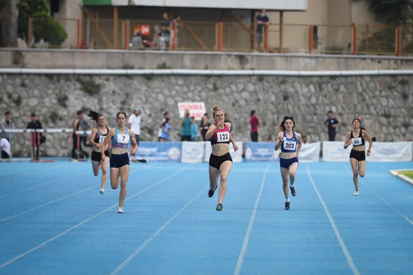 Istanbul Turquia Junho 2021 Atletas Que Correm Durante Federação Atlética — Fotografia de Stock