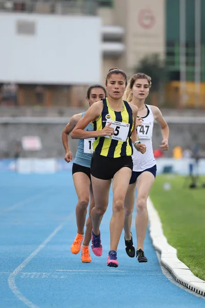 Istanbul Turkey June 2021 Athletes Running Turkish Athletic Federation Cezmi — Stock Photo, Image