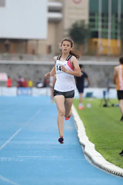 Istanbul Turquía Junio 2021 Atleta Indefinido Corriendo Durante Federación Turca —  Fotos de Stock