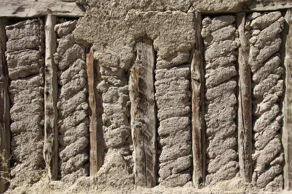 Λάσπη και ξύλινα τοίχων — Φωτογραφία Αρχείου