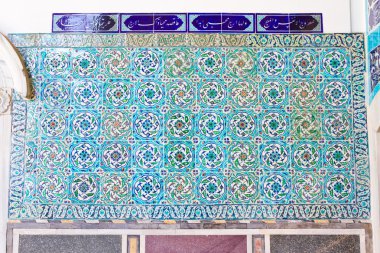 el yapımı mavi çinileri Topkapı Palace