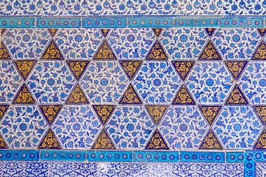 el yapımı mavi çinileri Topkapı Palace