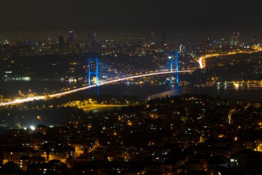 Istanbul Bosphorus Bridge from Camlica Hill clipart