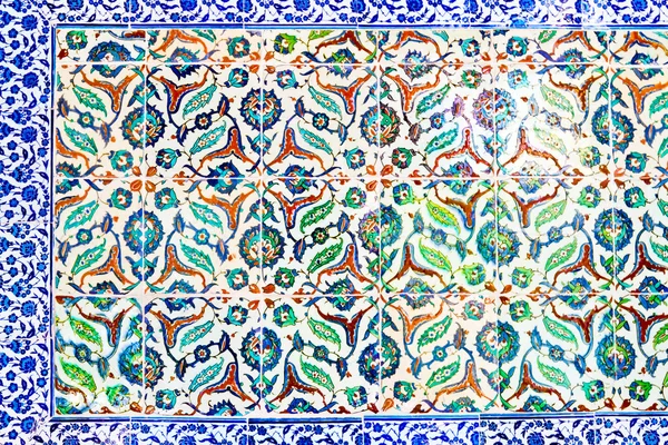 Azulejos azules hechos a mano del Palacio de Topkapi —  Fotos de Stock