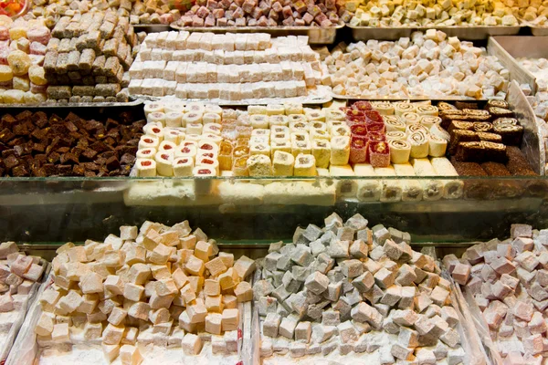 Turkish Delights from Spice Bazaar, Istanbul — Stock Photo, Image