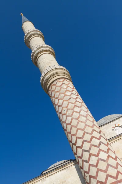Minaret uc serefeli mešita, edirne, Turecko — Stock fotografie