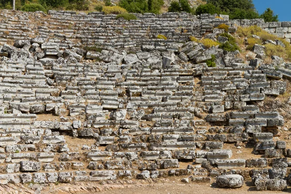 Anfiteatro Kaunos di Dalyan, Turchia — Foto Stock