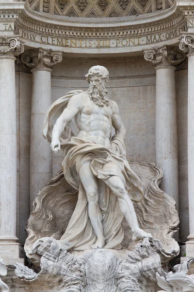 Oceanus in de fontana di trevi, rome, Italië — Stockfoto