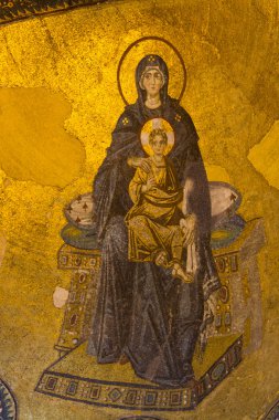 apsis mozaik theotokos, Ayasofya, sophia